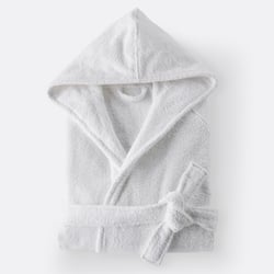 Accappatoio cappuccio adulto cotone bio 450 g/m2, Ismo LA REDOUTE INTERIEURS image