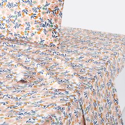 Ohara Floral 100% Cotton Percale 200 Thread Count Flat Sheet LA REDOUTE INTERIEURS image