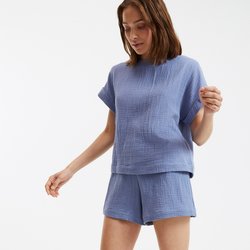 Cotton Muslin Short Pyjamas LA REDOUTE COLLECTIONS image