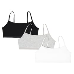 Lot de 3 brassières en coton LA REDOUTE COLLECTIONS image