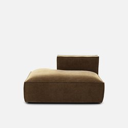 Chaise longue sinistra, velluto vintage, Seven LA REDOUTE INTERIEURS image