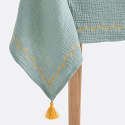Toalha de mesa em gaze de algodão bordada, Kumla LA REDOUTE INTERIEURS image
