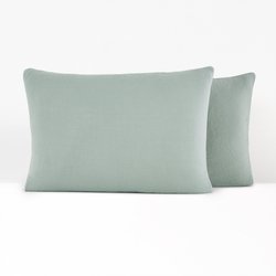 Funda de almohada de gasa de algodón/algodón lavado, Kumco LA REDOUTE INTERIEURS image