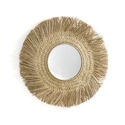 Miroir rond forme soleil en herbier Ø102cm, Loully LA REDOUTE INTERIEURS image
