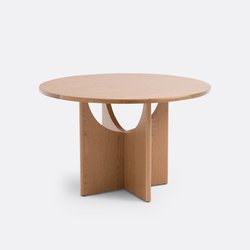 Table à manger ronde 4/6 couverts chêne, Minimal LA REDOUTE INTERIEURS image