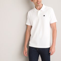 Polo de manga corta, bordado, algodón orgánico, Signature LA REDOUTE COLLECTIONS image