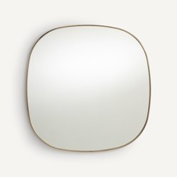 Miroir métal acier laiton vieilli H80 cm, Caligone AM.PM image