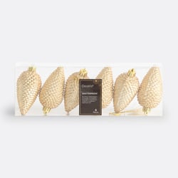 Lot de 6 pommes de pin de Noël à suspendre, Caspar LA REDOUTE INTERIEURS image