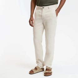 Straight Trousers in Linen Signature ISAAC LA REDOUTE COLLECTIONS image