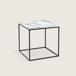 Mesa de apoio em aço preto e mármore, Mahaut AM.PM image