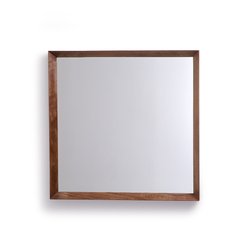 Spiegel Andromède, Nussbaum massiv, quadratisch, H. 80 cm AM.PM image