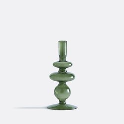 Bougeoir en verre H20 cm, Chilava LA REDOUTE INTERIEURS image