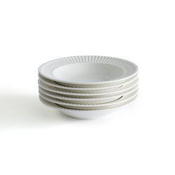 Комплект из 6 глубоких тарелок из фарфора, Jewely LA REDOUTE INTERIEURS image