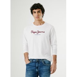 Eggo Cotton T-Shirt with Crew Neck and Long Sleeves PEPE JEANS image
