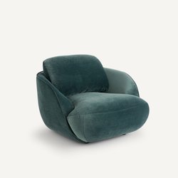 Fauteuil boule XL tissu velours, Alpine AM.PM image