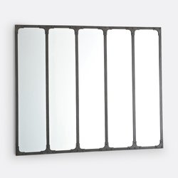 Spiegel Lenaig im Industrial Style, Eisen, 144 x 120 cm LA REDOUTE INTERIEURS image