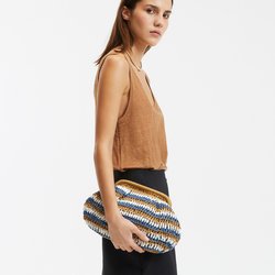 Сумка с ремешком из бумажных волокон LA REDOUTE COLLECTIONS image