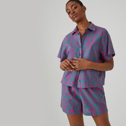 Floral cotton shorts online