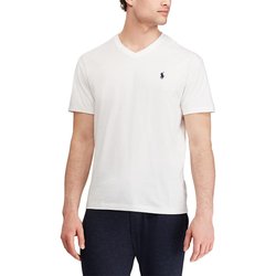 T-shirt de decote em V, em jersey de algodão POLO RALPH LAUREN image