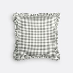 Federa per cuscino cotone lavato vichy, Georgette LA REDOUTE INTERIEURS image