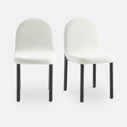 Lot de 2 chaises tissu et métal fer noir, Polly LA REDOUTE INTERIEURS image