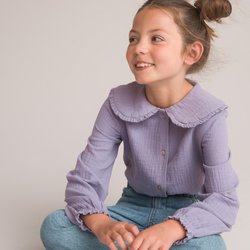 Chemise manches longues, gaze de coton LA REDOUTE COLLECTIONS image