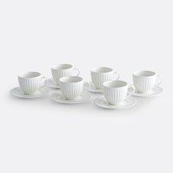 Confezione da 6 tazze da caffè con piattino, Jewely LA REDOUTE INTERIEURS image