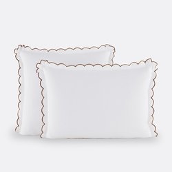 Scenario Pillowcase in Plain Washed Cotton LA REDOUTE INTERIEURS image