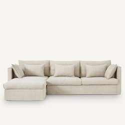 Divano angolare cotone/lino, Camille AM.PM image