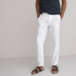 Straight Trousers in Linen Signature ISAAC LA REDOUTE COLLECTIONS image
