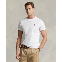 Футболка с круглым вырезом зауженного кроя из джерси POLO RALPH LAUREN image