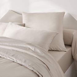 Funda de almohada de algodón satinado, 380 hilos, OPALE LA REDOUTE INTERIEURS image