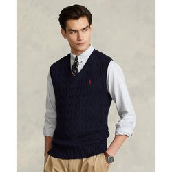 Cotton Cable Knit Vest Top POLO RALPH LAUREN image
