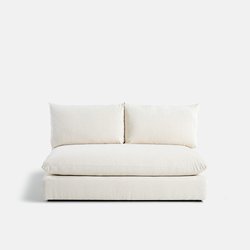Banco modular de 2 plazas. terciopelo texturizado Malo LA REDOUTE INTERIEURS image