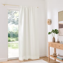 Elba Linen Blackout Curtain with Pencil Pleat and Wave LA REDOUTE INTERIEURS image