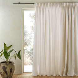 Colin Linen Curtain with Cotton Lining and Flemish Pleats AM.PM image