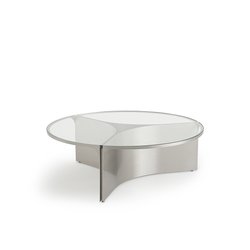 Table basse verre et métal, grand modèle, Gira AM.PM image