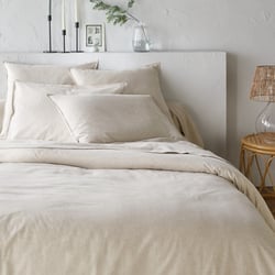 Housse de couette, en flanelle de coton chambray, Clara LA REDOUTE INTERIEURS image