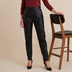Pantalon 7/8ème, en cuir de mouton ANNE WEYBURN image