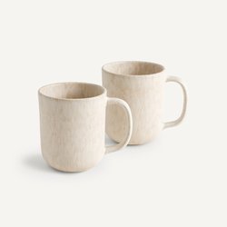 Lot de 2 mugs en grès émaillé mat, Rusty AM.PM image
