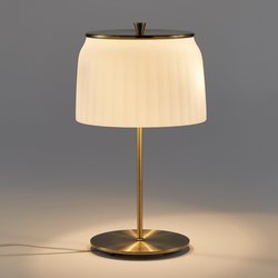 Lampe sur pied opaline Canelé AM.PM image