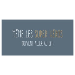 Tapis coton enfant imprimé enfant HEROS TODAY image
