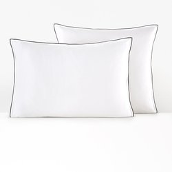 Taie d'oreiller satin de coton lavé, Victor uni LA REDOUTE INTERIEURS image