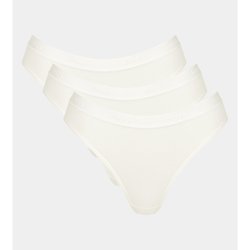 Pack of 3 Go Casual Brazilian Knickers with High Waist in Organic Cotton SLOGGI image