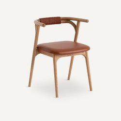Cadeira de mesa, em carvalho/pele, Fermyo AM.PM image
