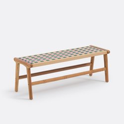 Banc teck et résine Bianca LA REDOUTE INTERIEURS image