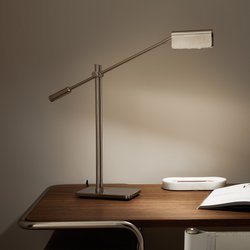 Draaibare tafellamp, satijn nikkel, Phili AM.PM image