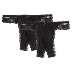 Pack of 2 Crotchless Knickers SUITE PRIVEE image