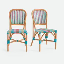 Lot de 2 chaises, en canne de rotin et résine tressée, MUSETTE LA REDOUTE INTERIEURS image
