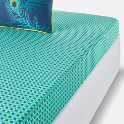Drap housse, percale de coton, Shakhra LA REDOUTE INTERIEURS image